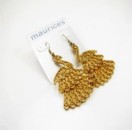 Cheap Gold peacock earrings Eh00033