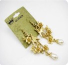 Cheap Queen swallow, flowers and pearl earrings Eh00039