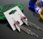 Cheap Beads and leaves tassel earrings Eh00083