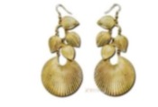 Cheap Fashion Bohemia leaves Earrings  Eh00312gold