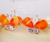 Cheap Butterfly earrings Eh00324orange