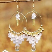 Cheap Bohemia tassel with waterdrop earrings Eh00332