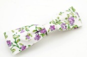 Cheap Cloth calico bowknot barrette   Fj00003purple