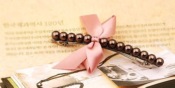 Cheap pearl and bowknot barrette  Fj00040darkgrey