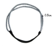 Cheap  Double stretchy strings of crystal beads hair band