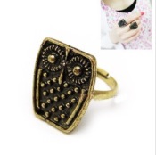 Cheap Retro ringent owl ring  Jz00148bronze