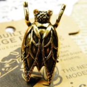 Cheap Retro exaggerated cicada ring  Jz00158bronze