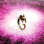 Cheap Retro little mouse ring  Jz00165gold