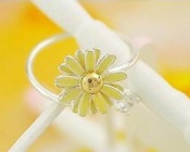 Cheap Occident daisy flower lovers rings Jz00231