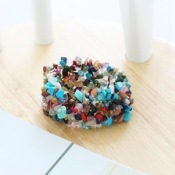 Cheap Refreshing seven color stones bracelet