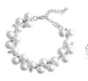 Cheap Sweety diamond and pearls bracelet Sl00215silver