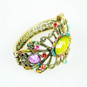 Cheap Retro jewel bangle  Sz00041yellow