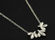 Cheap Simple three-leaf necklace  Xl00236silver