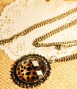 Cheap  Occident retro fashion multi-slice Leopard pattern necklace  