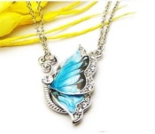 Cheap Grace diamond blue butterfly necklace  Xl00282