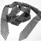 Cheap Knitting rope and diamond tie long necklace 