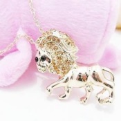 Cheap Lion necklace Xl00359gold